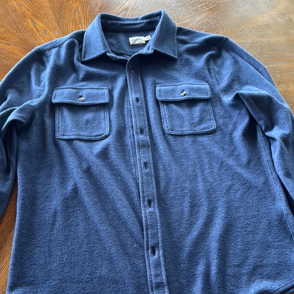 Navy Button-Up Shirt